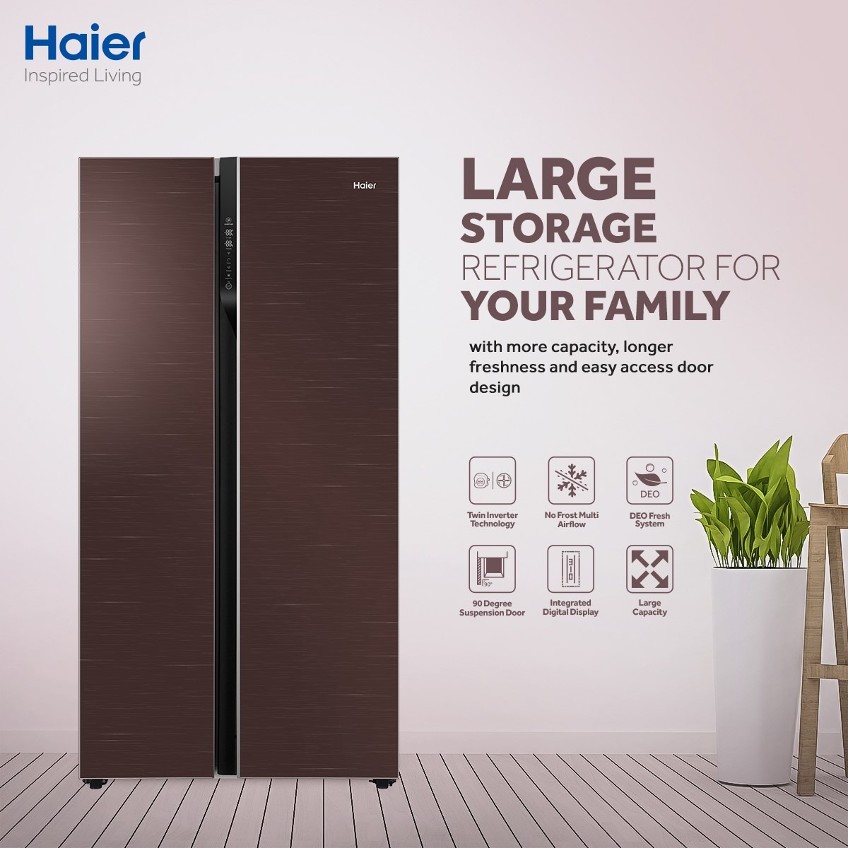 Haier HRF-622ICG 600L